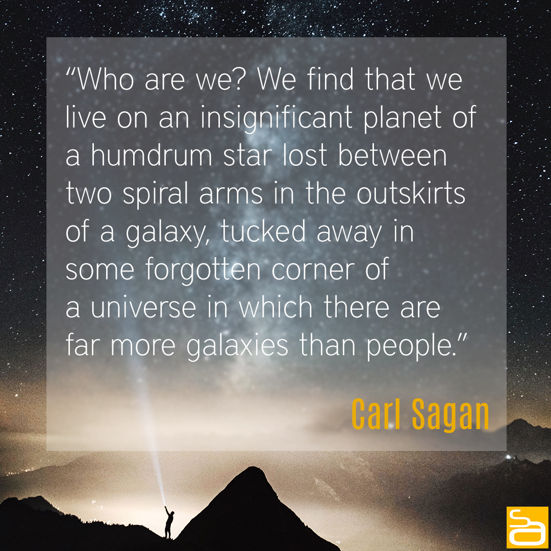 carl sagan we are on a humdrum planet