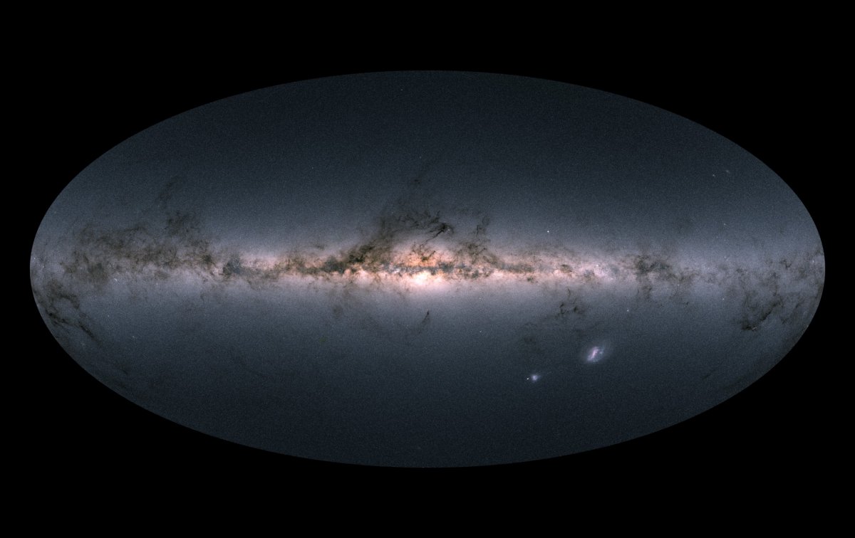 Gaia's all-sky view of our Milky Way Galaxy and neighbouring galaxies (ESA/Gaia/DPAC)