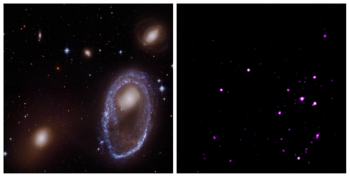 optical vs x ray ring galaxy