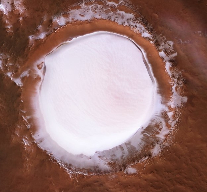 korolev crater top view
