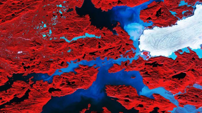 Nordenskiold Glacier Greenland ( Copernicus Sentinel data (2017)/ESA/CC BY-SA 3.0)