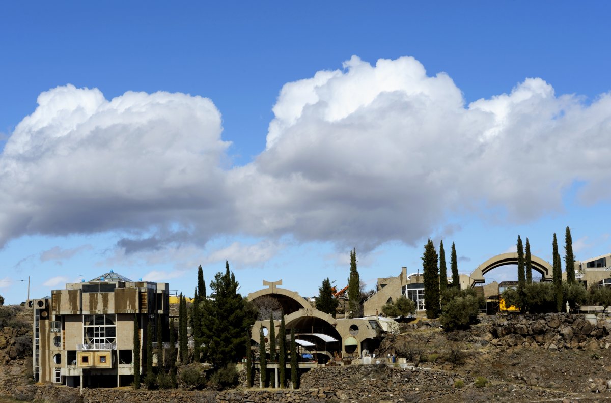 A view of Arcosanti in 2011. (Wolfgang Kaehler/LightRocket/Getty Images)