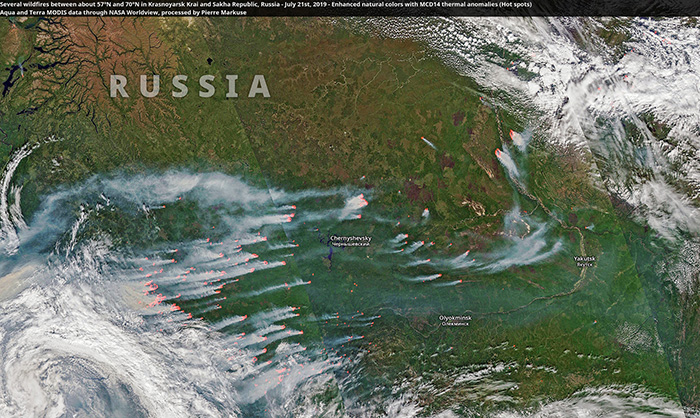 wildfires in Russia