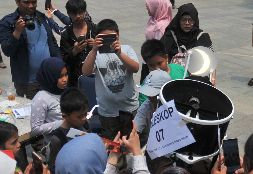 Indonesia solar eclipse planetarium