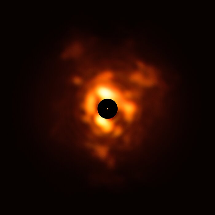 Betelgeuse capturado por VISIR. (P. Kervella / M. Montargès et al./Eric Pantin / ESO)