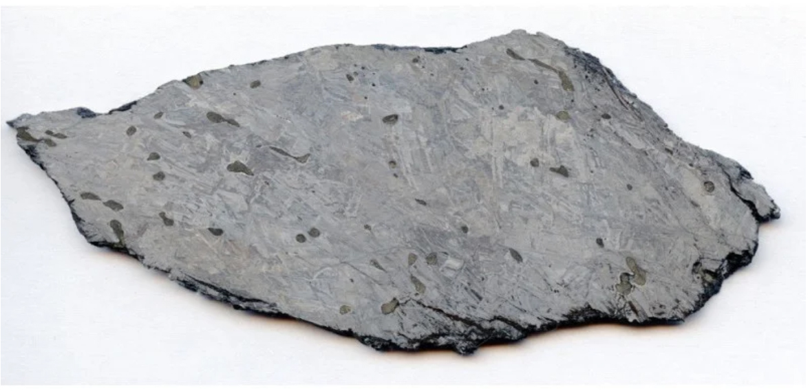 Mont Dieu meteorite from Ardennes France is an IIE iron meteorite. (Meteorites.tv)