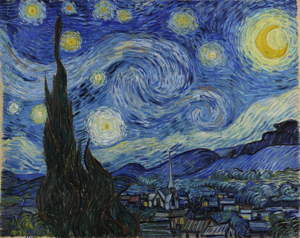 Van Gogh's Starry Night (1889).