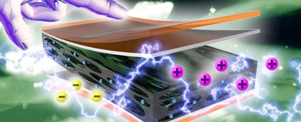 Cientistas desenvolveram um material que gera energia eléctrica simplesmente por tocar