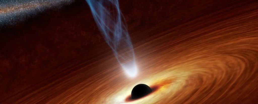 Visible light emitted from a black hole has been detected for the first time