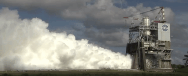 NASA has successfully test-fired the engine for the most powerful rocket ever