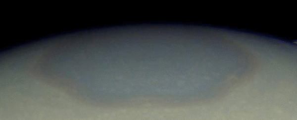 Saturn's mysterious hexagon has changed from blue to gold - and no one knows why