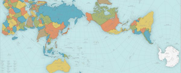 This bizarre world map is so crazily accurate, it actually folds into a globe
