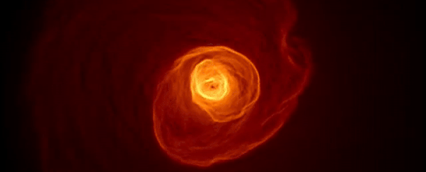A wave of ultra-hot gas twice as big as the Milky Way has been found rippling through space