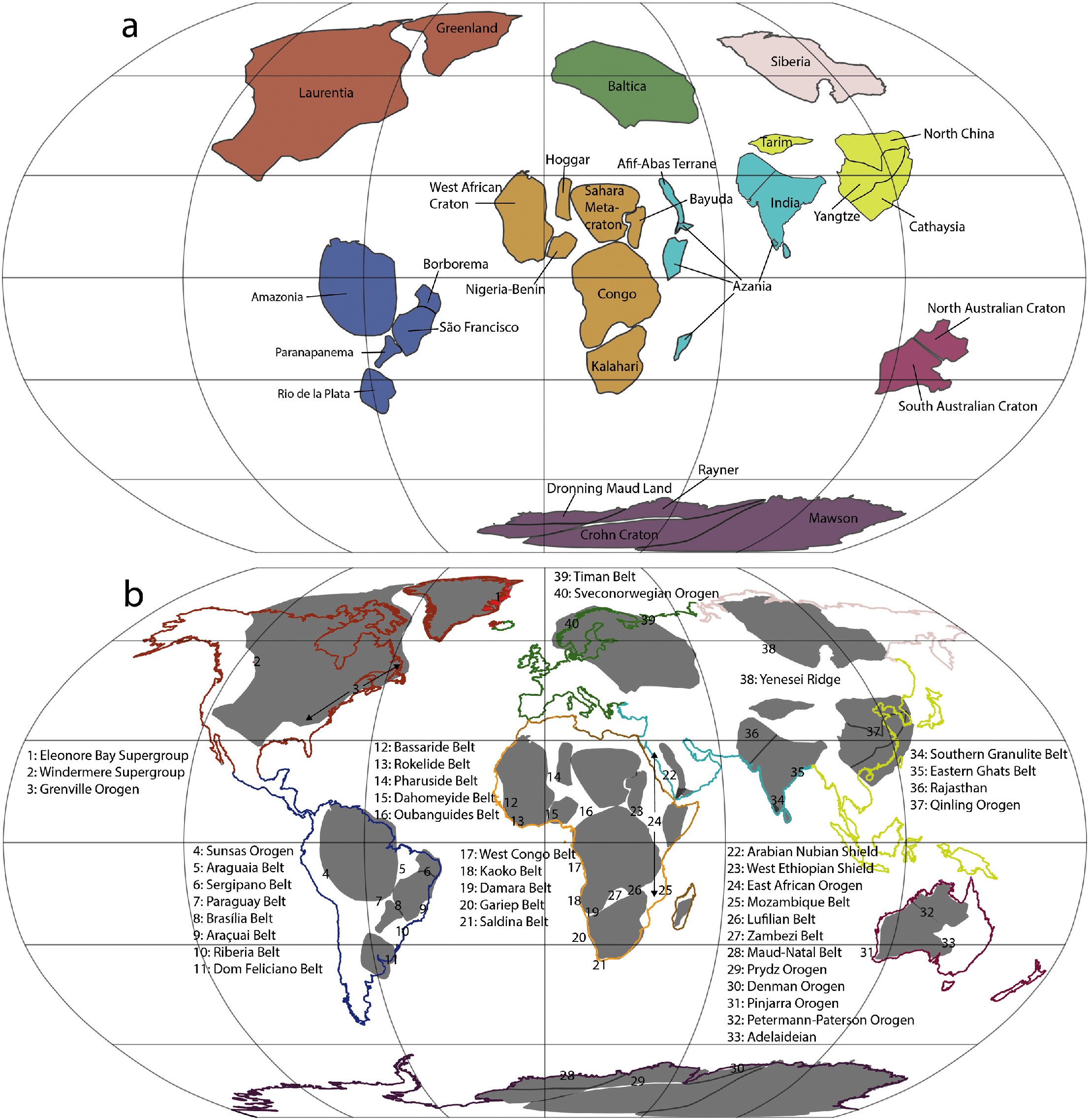 tectonic map gondwana research