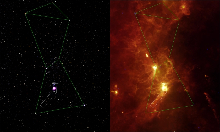 orion nebula constellation infrared