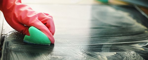 Something disturbing happens after you wipe down your kitchen countertops
