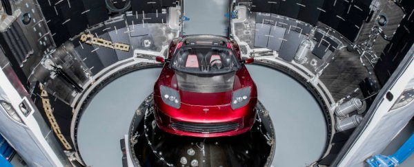 SpaceX's biggest rocket ever is about to launch Elon Musk's red Tesla to Mars
