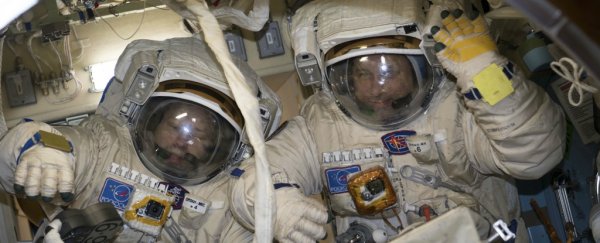 Russian cosmonauts just set an accidental spacewalk record while wrestling an ISS antenna