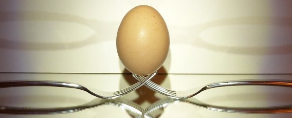 Here's why you can spin an egg and it will stand up on one end, according to science