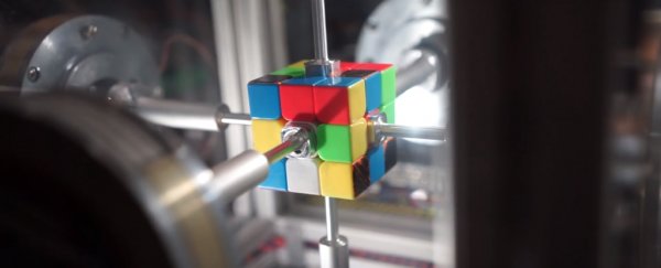 This robot can solve a Rubik's Cube in less than half a second