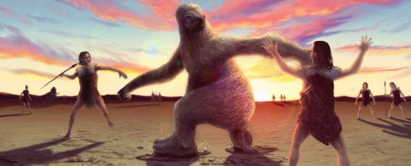 Fossilised footprints reveal that early humans once hunted giant sloths