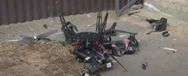 Russia debuts its first postal drone, which immediately crashes into a wall