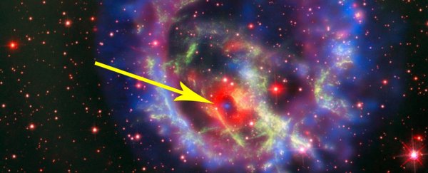 This space doughnut in another galaxy turned out to contain a surprise dead star