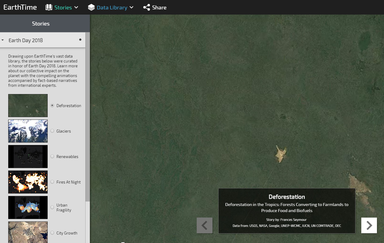 deforestation earth time