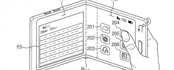 A new patent shows how Samsung's long-awaited Galaxy X foldable smartphone might work