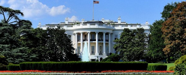 A sinkhole 'growing larger by the day' has developed on the White House lawn