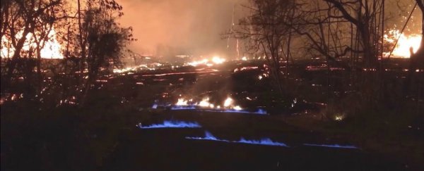 Hawaii's volcano is now producing eerie blue flames: here's what they are