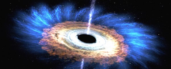 Astronomers have found a monstrous black hole that's eating stars shockingly fast