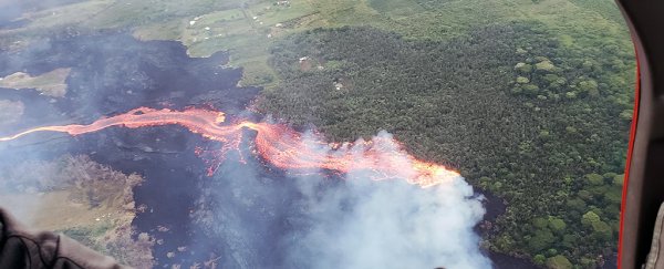 Hawaii's massive volcano eruption is now making the island larger
