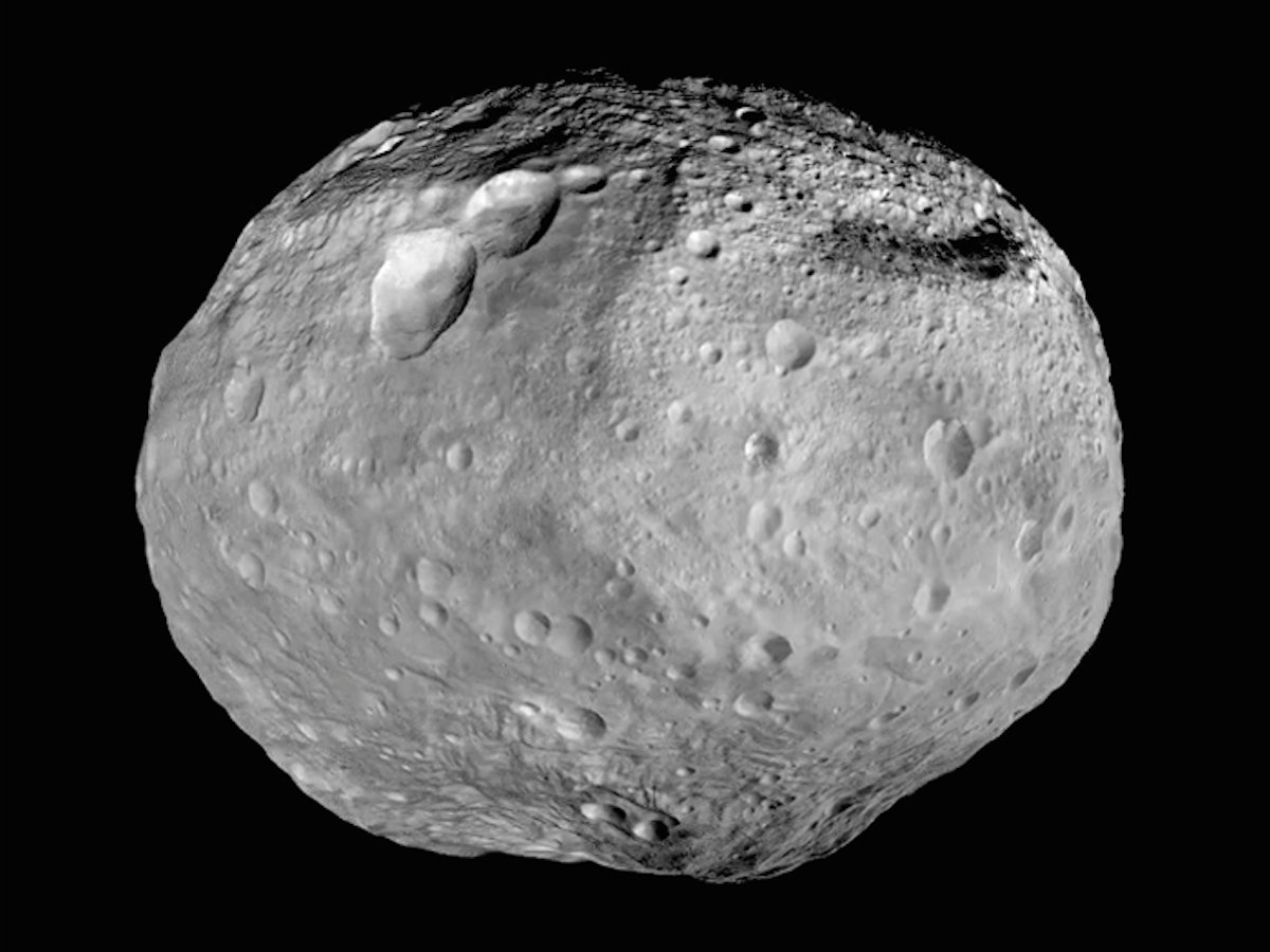 Vesta, the second-largest asteroid in the solar system (NASA/ JPL-Caltech/ UCLA/ MPS/ DLR/IDA)