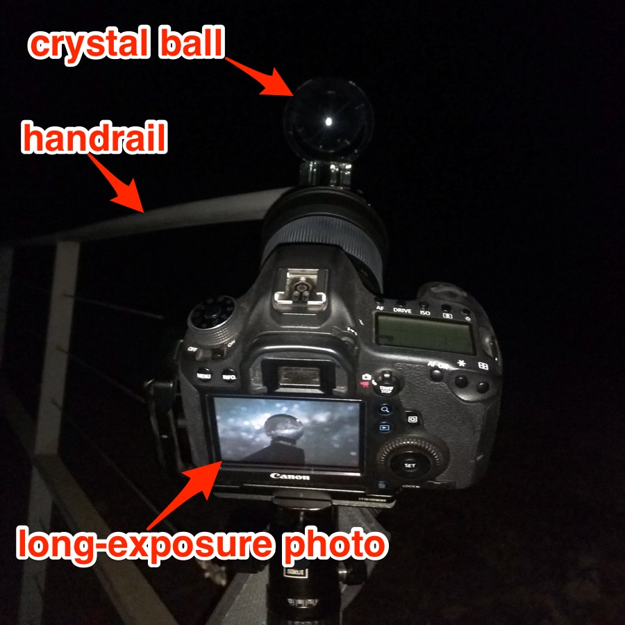 camera crystal ball milky way image