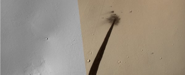 These mind-achingly beautiful photos show a landslide 140 million miles away