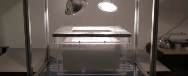This device sucks drinking water out of dry desert air, powered only by the Sun