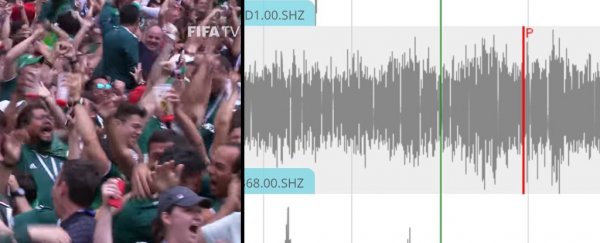 World Cup fans in Mexico triggered an artificial earthquake just by jumping