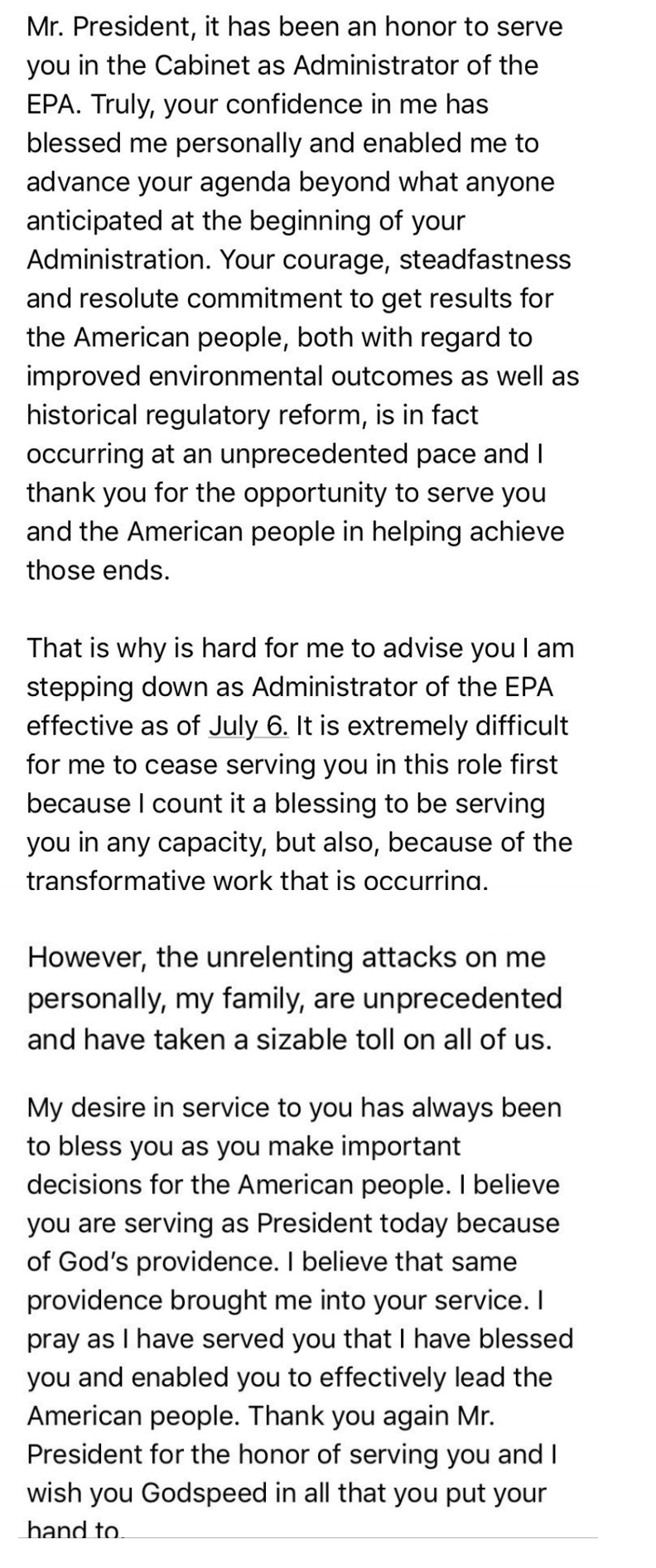 PruittResignationLetterToTrump