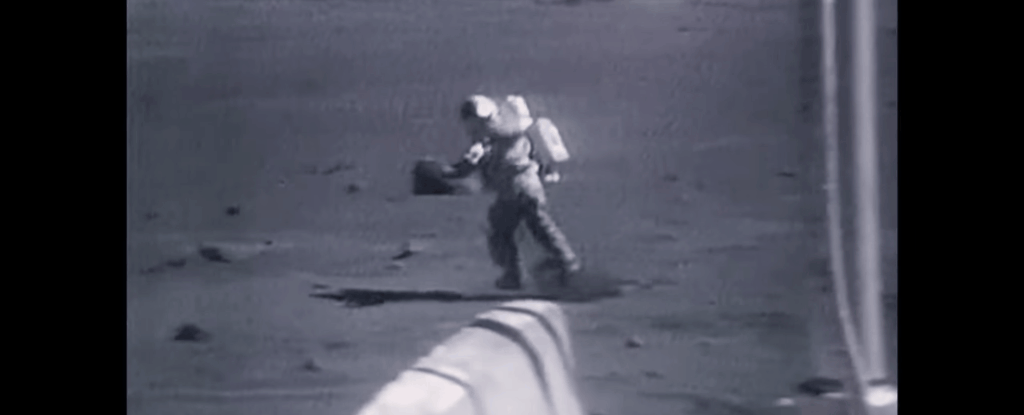 We'll Never Get Tired of This Video of Astronauts Falling Over on The Moon  : ScienceAlert