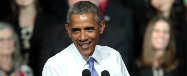 President Obama says the denial of science and facts could mean the end of democracy