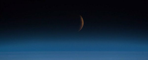 Astronauts capture the blood moon from space, and the photos are breathtaking