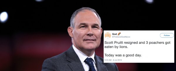 Here are all the reactions to Scott Pruitt's EPA resignation you need to read