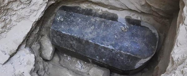 A massive, black sarcophagus has been unearthed in Egypt, and nobody knows who's inside