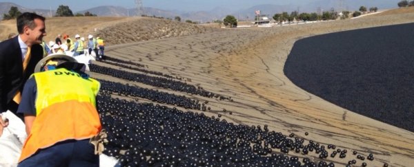 These shade balls were supposed to save water, but there's a big problem