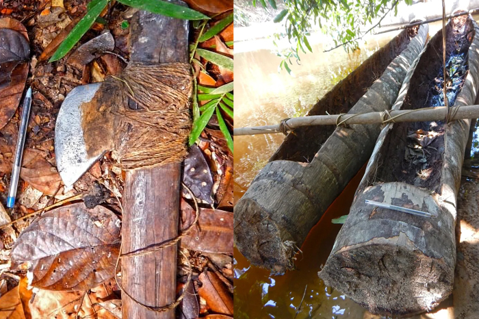 axe canoe funai tribe