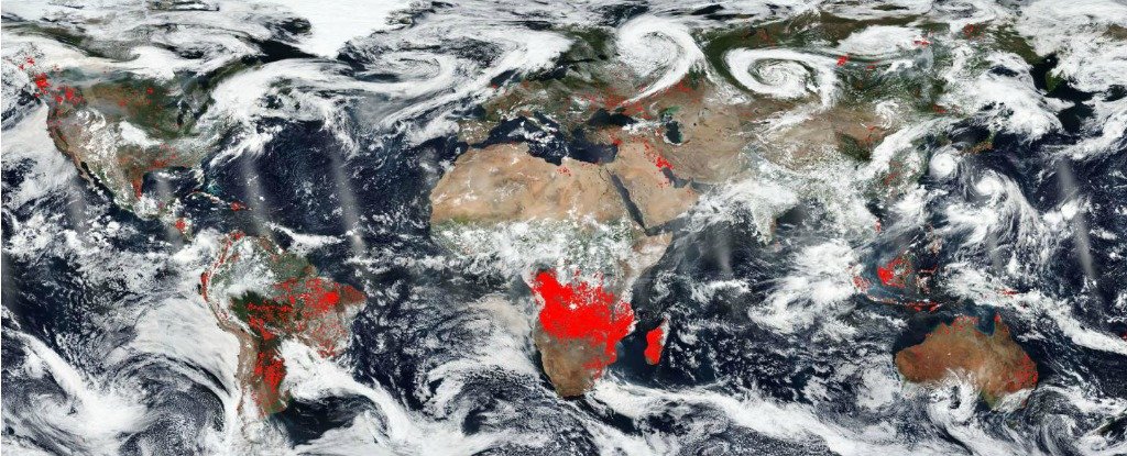 This NASA Image Shows How Much of Earth Is on Fire Right Now  178903-world-map-wildfires-events-worldview_1024