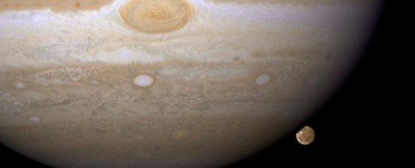 Electromagnetic waves are 1 million times stronger around Jupiter's moon Ganymede