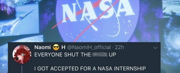 Woman loses NASA internship after swearing on Twitter at a National Space Council member