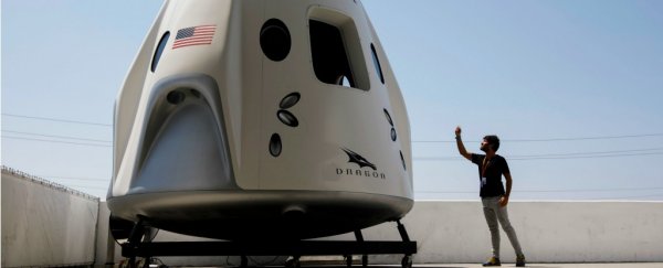 SpaceX just let people inside the Crew Dragon capsule, and introduced the first astronauts